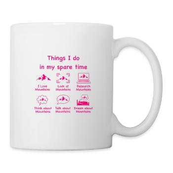Mountain lovers (pink) - Mug - white - Right