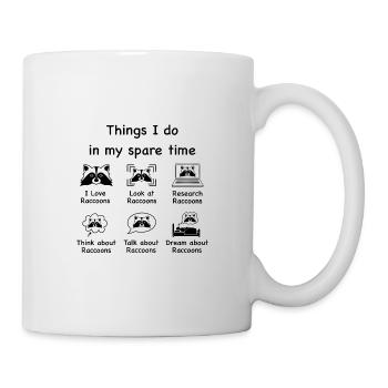 Raccoon lovers (black) - Mug - white - Right