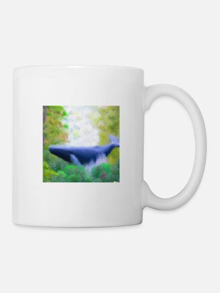 Waal im Stil von Monet - Tasse - Weiß