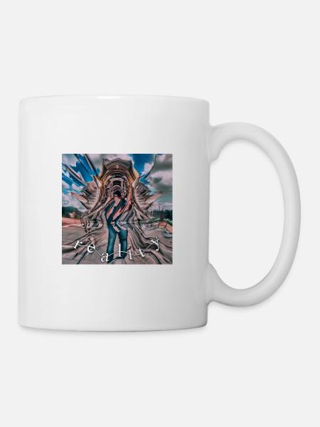 "distorted reality" / blurry design - Tasse - Weiß