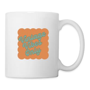 Vintage Vibes Only - 70er - Tasse - Weiß - Rechts