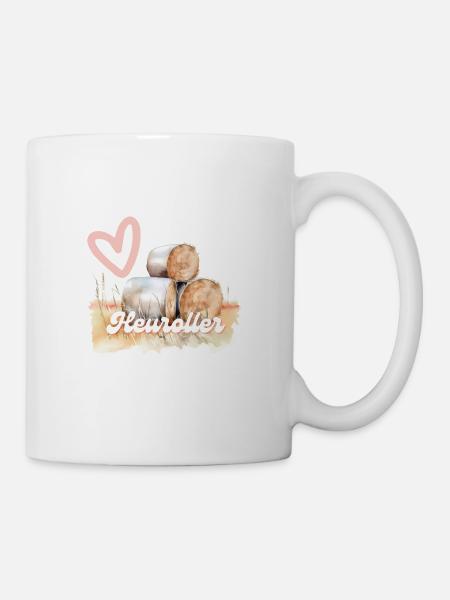 Retro Heuroller Liebe - Tasse - Weiß