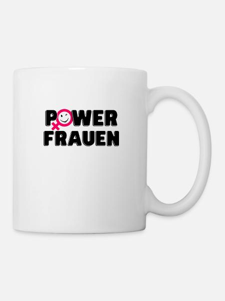 Powerfrauen Stärke - Tasse - Weiß