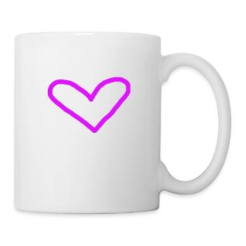 Pink Heart Gift Idea Pink Pink - Mug - white - Right