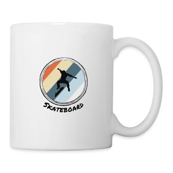 Skateboard - Tasse - Weiß - Rechts