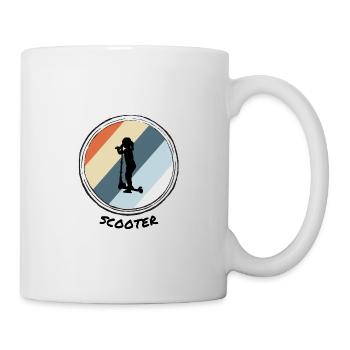 Scooter - Tasse - Weiß - Rechts