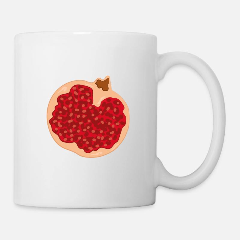 Früchtchen - Granatapfel - Tasse - Weiß