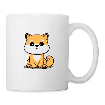Süßer Chibi-Hund | Niedliches Cartoon-Hundemotiv - Tasse - Weiß - Rechts