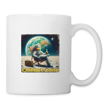 Astronaute de la zone de détente - Mug blanc - blanc - Droite