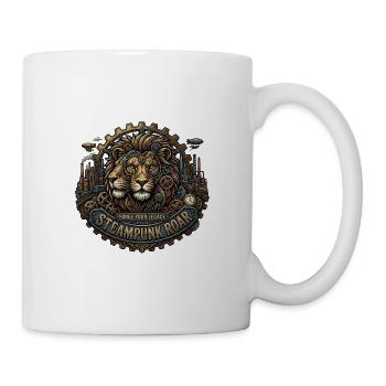 Steampunk Lion : Forgez votre héritage - Mug blanc - blanc - Droite