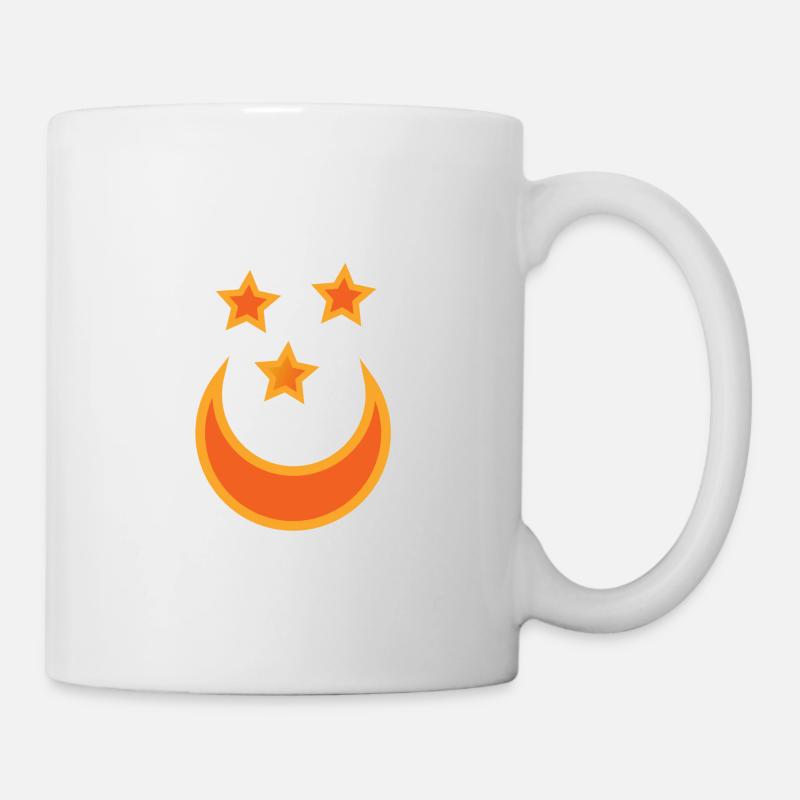 Mondgesicht | Geschenkidee - Tasse - Weiß