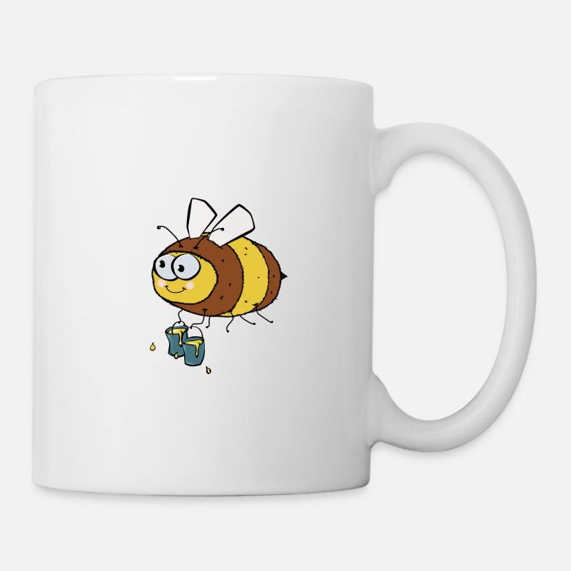Biene - Tasse - Weiß