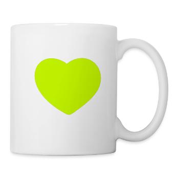 Heart yellow - Mug - white - Right