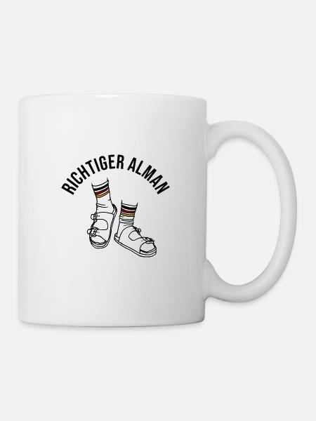 Richtiger Alman - Tasse - Weiß