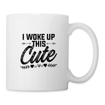 süß aufgewacht baby - Tasse - Weiß - Rechts