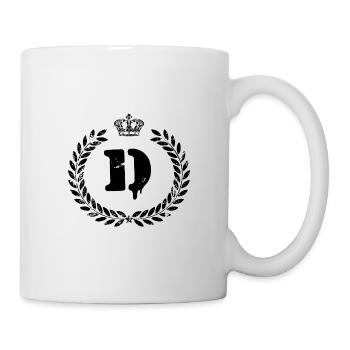 D letter coat of arms - Mug - white - Right