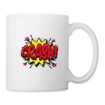 CRASH CRASH! COMIC COMICSTYLE 80s MOTIFS GIFT - Mug - white - Right
