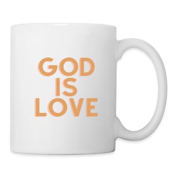 God Is Love - Christian Quote - Mug - white - Right