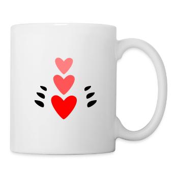 MOM. MOTHER's DAY. HAPPY MOTHER'S DAY. HEART - Mug - white - Right