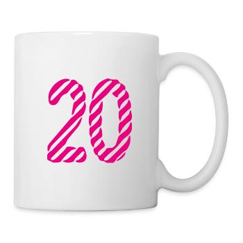 20. 20 YEARS. 20th ANNIVERSARY. 20TH ANNIVERSARY. - Mug - white - Right