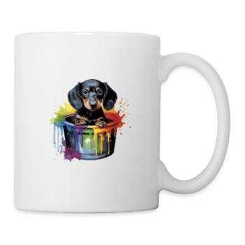 Dackel Hund für einen Hundebesitzer Dackel - Tasse - Weiß - Rechts