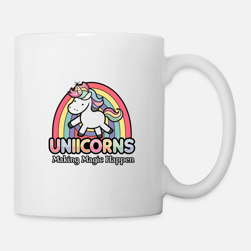 Kinder Einhorn Regenbogen Magisches Einhorn für - Tasse - Weiß