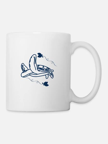 Schildkröte / Kriechtier - Reptilie - Tasse - Weiß