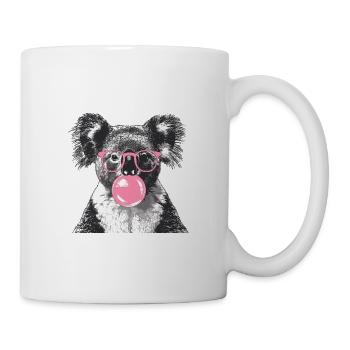 Koala mit Sonnenbrille Bubblegum für einen - Tasse - Weiß - Rechts