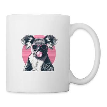 Koala mit Sonnenbrille Bubblegum für einen - Tasse - Weiß - Rechts