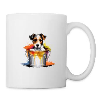 Foxterrier Hund Hunderasse - Tasse - Weiß - Rechts