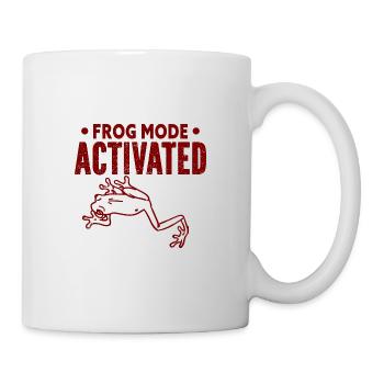 Frosch - Amphibie Tier - Tasse - Weiß - Rechts
