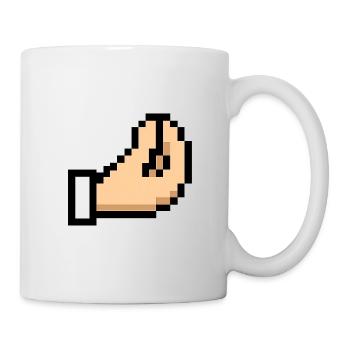 Pixel Hand Cursor Design Italia - Mug - white - Right