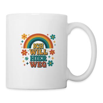 Je veux sortir d’ici Déclaration Travail de bureau Emploi - Mug blanc - blanc - Droite