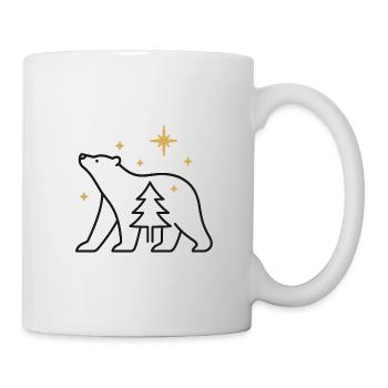 Polar Bear in the Star Forest - Mug - white - Right