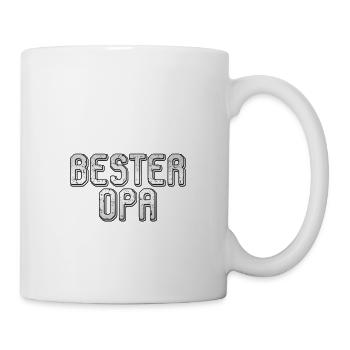 Bester Opa - Tasse - Weiß - Rechts