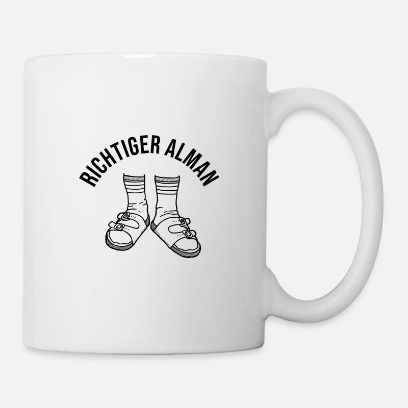 Richtiger Alman - Tasse - Weiß