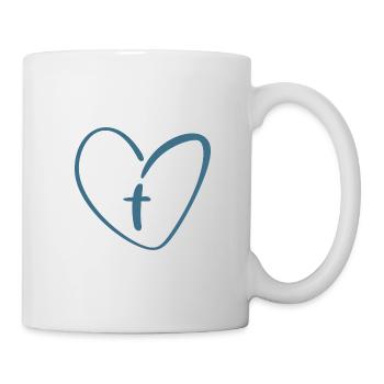 Jesus Heart Cross - Mug - white - Right