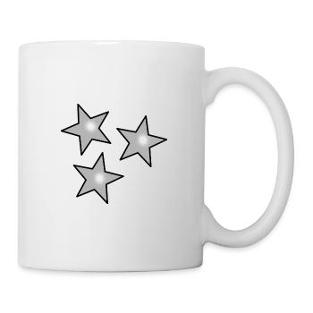 STERN. STERNE. STERN. FEST. JAHRESTAG. WEIHNACHTEN - Tasse - Weiß - Rechts