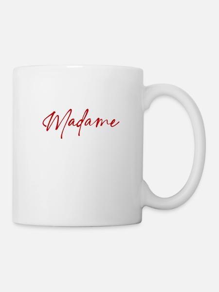 Dame - Tasse - Weiß