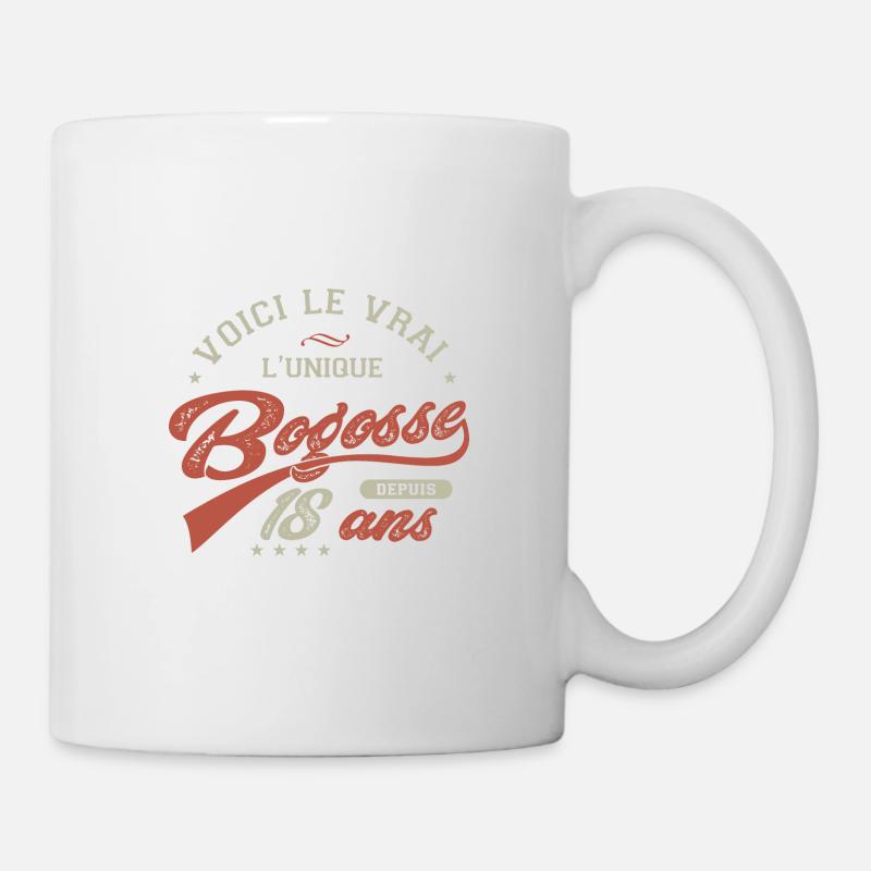 18 ans bogosse anniversaire 18 ans - Mug blanc - blanc