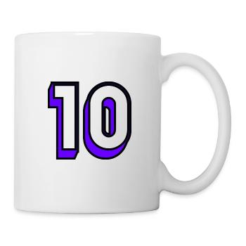 10. 10 YEARS. 10TH ANNIVERSARY. BIRTHDAY 10 YEARS. - Mug - white - Right