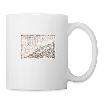 1855 Diagramm der Welten Berge und Flüsse - Mug - white - Right