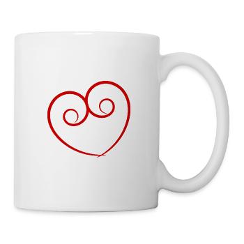 MOTHER's DAY. HAPPY MOTHER'S DAY. MOM. HEART - Mug - white - Right