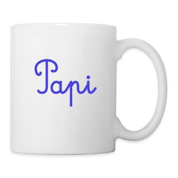 PAPY. FÊTE DES PÈRES. BONNE FÊTE PAPY. JE T'AIME. - Mug blanc - blanc - Droite