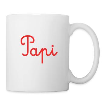 PAPY. FÊTE DES PÈRES. BONNE FÊTE PAPY. JE T'AIME. - Mug blanc - blanc - Droite