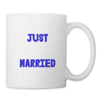 ICH HABE GERADE GEHEIRATET. Junggesellinnenabschied. VALENTINSTAG. PAAR. LIEBE - Tasse - Weiß - Rechts