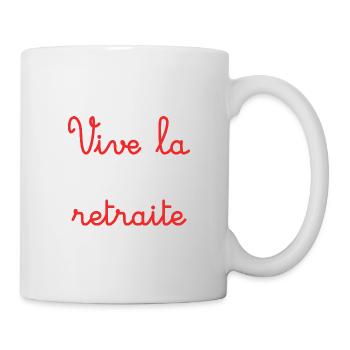 RETRAITE. RETRAITE. RETRAITEE. RETRAITE - Mug blanc - blanc - Droite