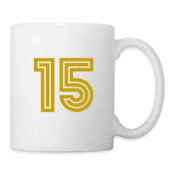 15. 15 YEARS. 15th ANNIVERSARY. 15 YEAR ANNIVERSARY. - Mug - white - Right