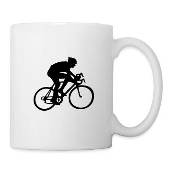 Cycliste vélo - Mug blanc - blanc - Droite