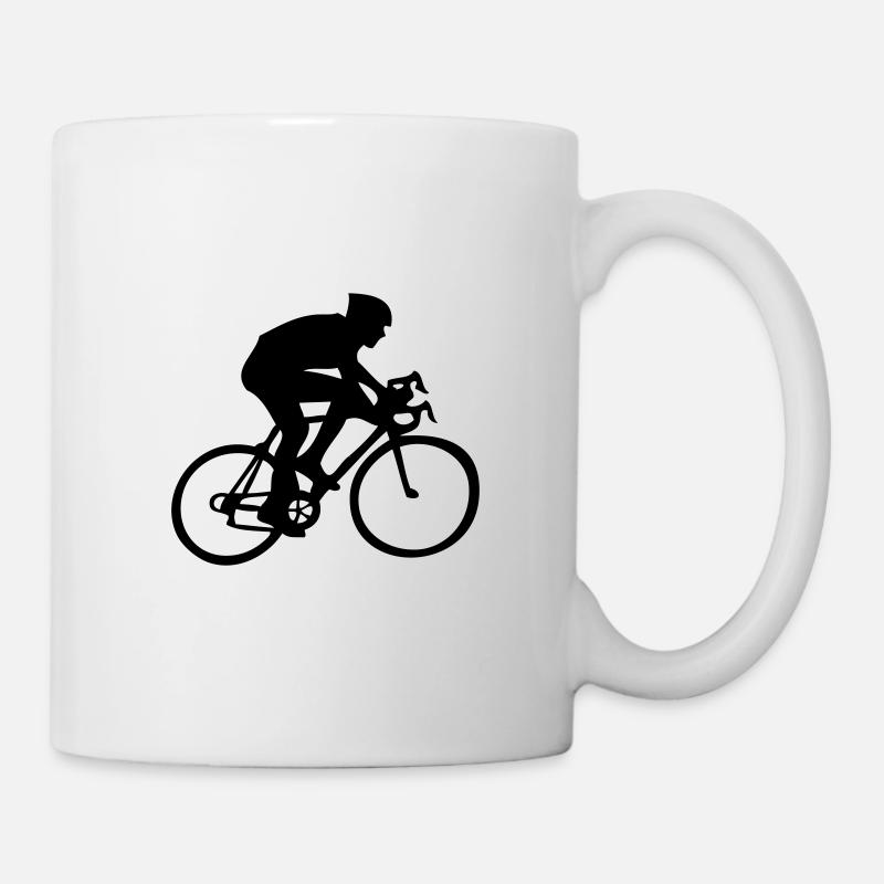 Cycliste vélo - Mug blanc - blanc